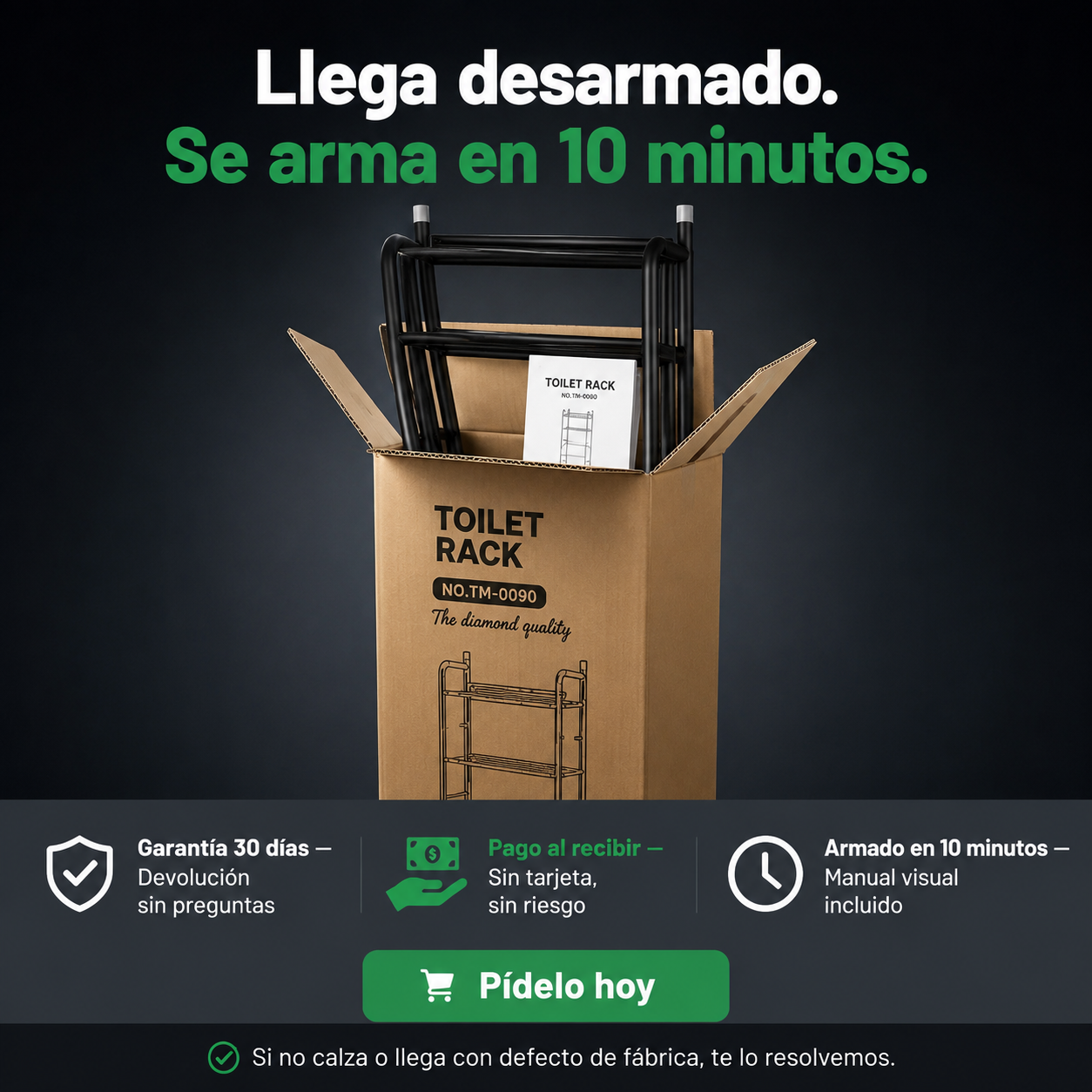 Estante Organizador Bano Inodoro Mueble - 112616 — vista 7