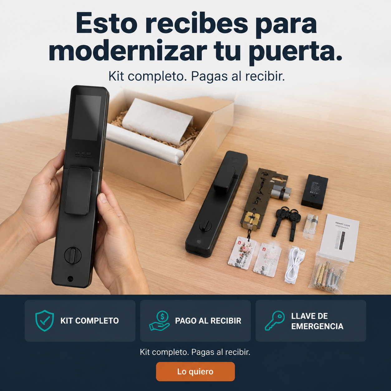 Cerradura Inteligente Ko69 Impermable - 6266 — vista 7