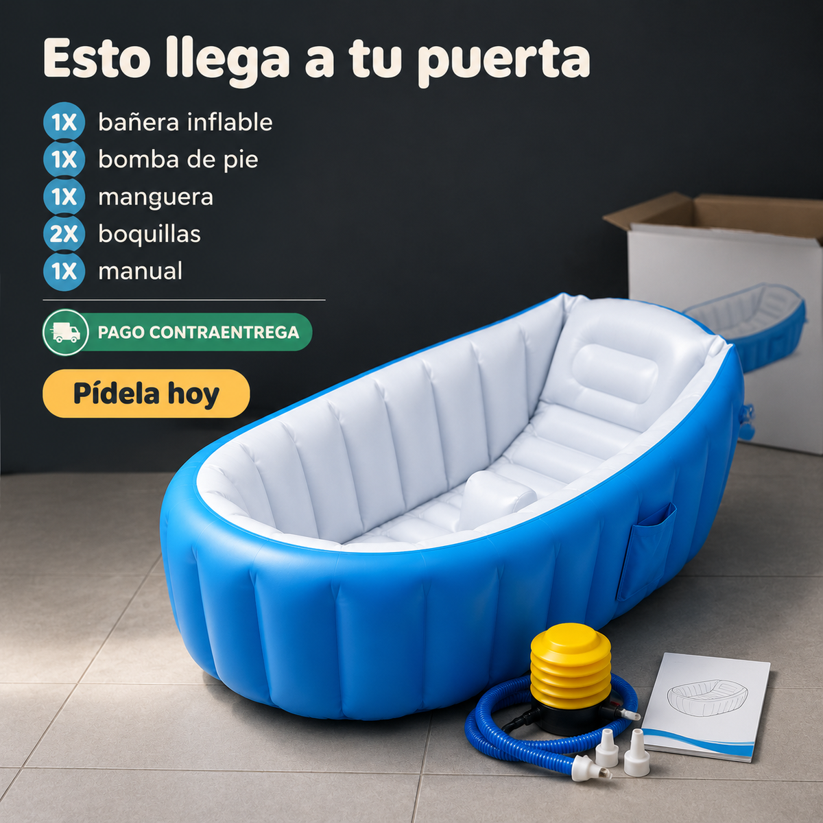 Banera Bebe Inflable Ninos - 7006 — vista 7