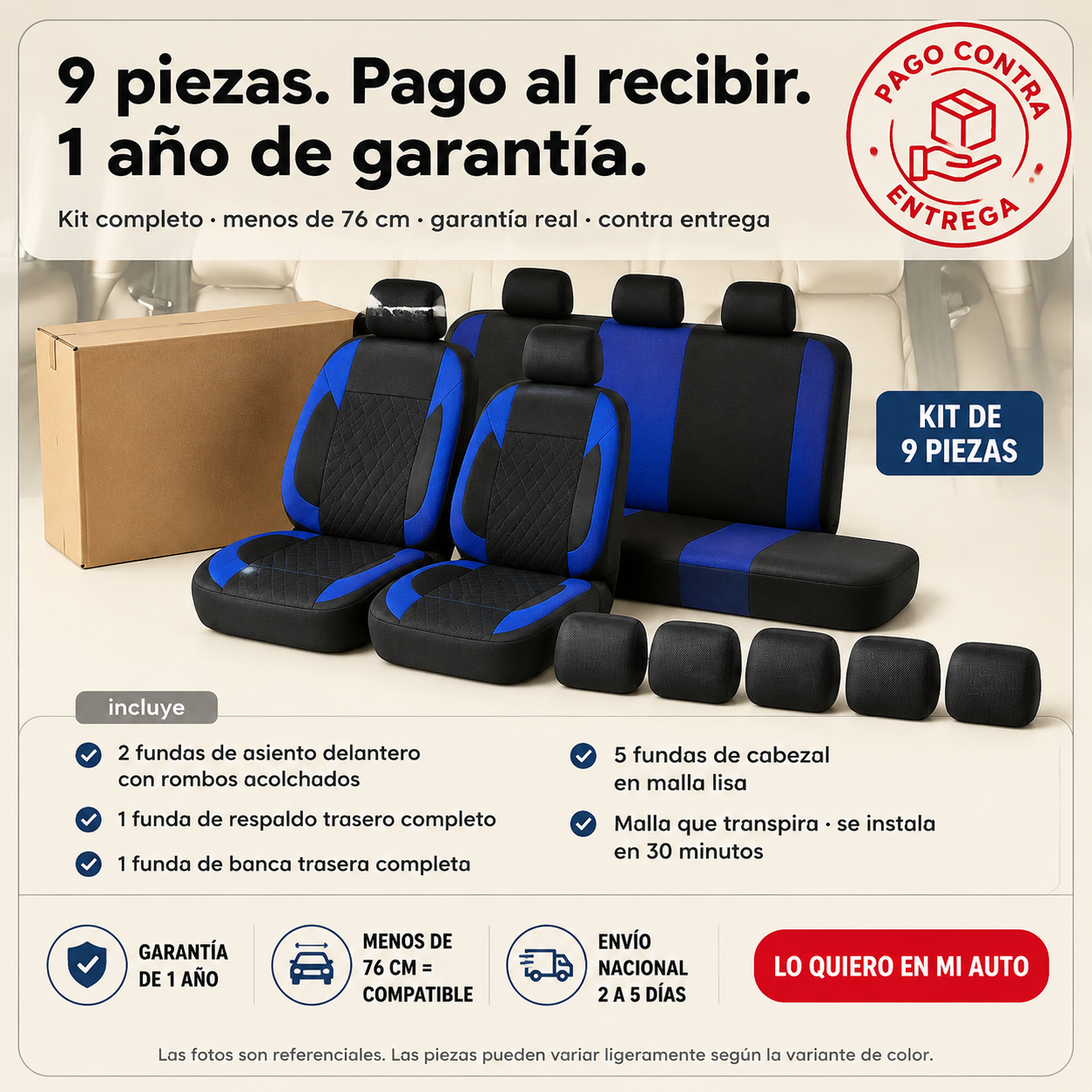 Juego De Funda Para Asiento De Auto - 97530 — vista 7