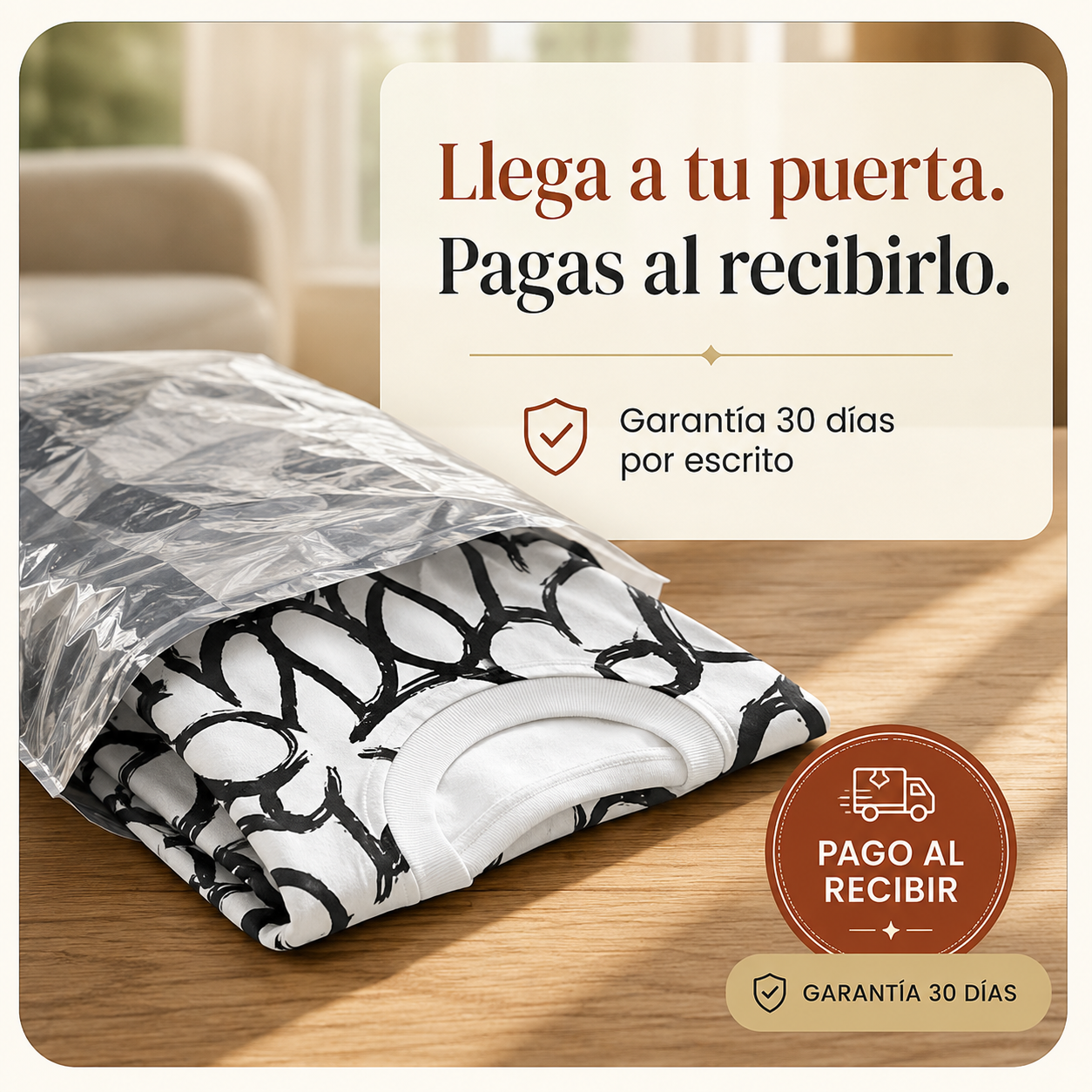 Sueter Blanco Con Flores - 2875 — vista 7