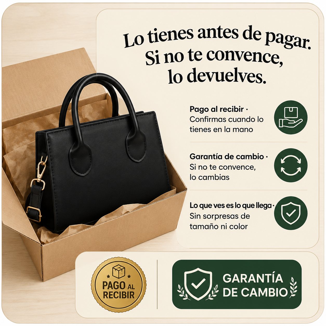 Bolso bandolero pequeño de doble asa — vista 7