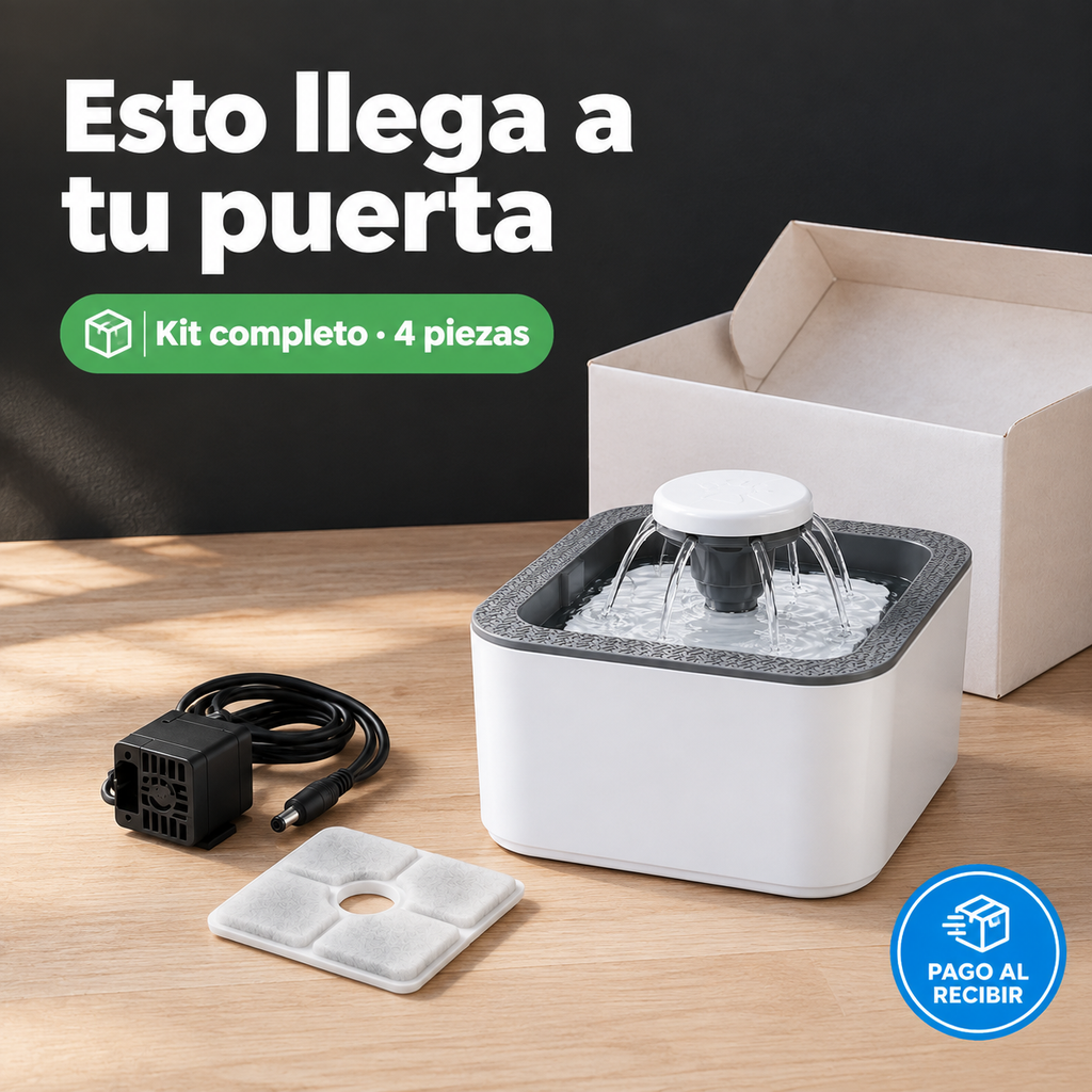 X Bebedero De Mascotas Blanco - 65326 — vista 7
