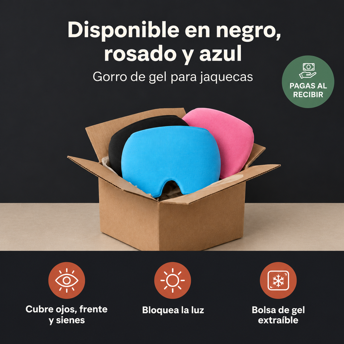 Gorro Gel Friocalor Para Alivio Migranas - 14818 — vista 7