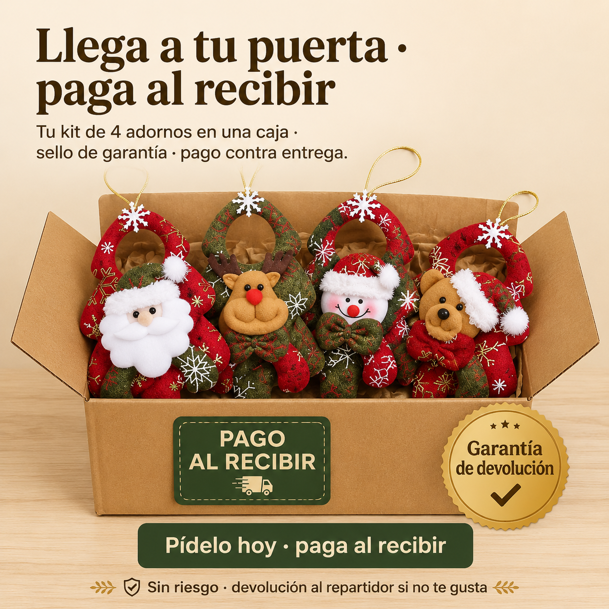 Adornos Coronas Navidenos Para Colgar — vista 7