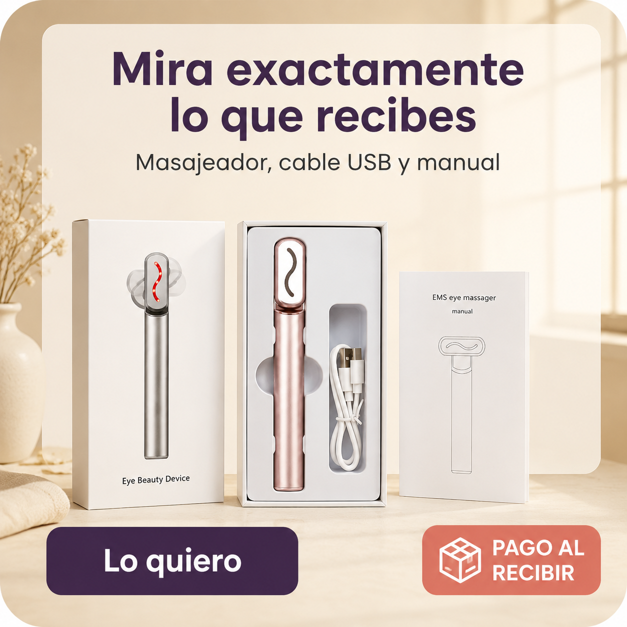 Varita Masajeadora Ojos Y Rostro Luz Led - id 9276 — vista 7