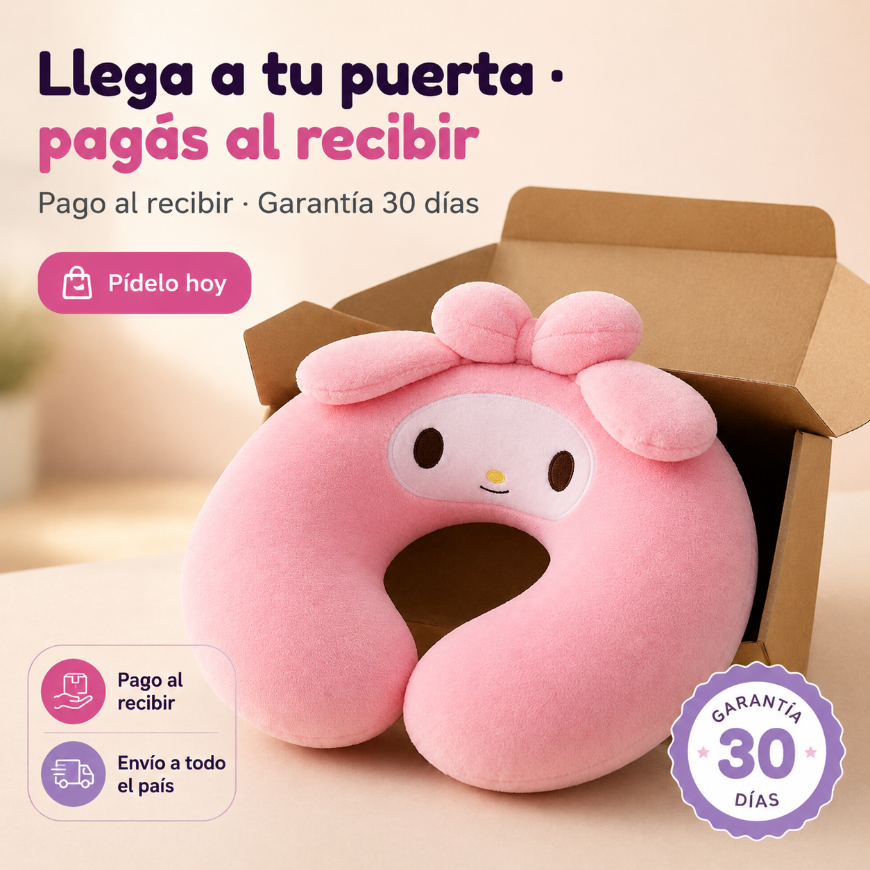 Almohada Cuello Para Viajes Kawaii Kurom - id6989 — vista 7