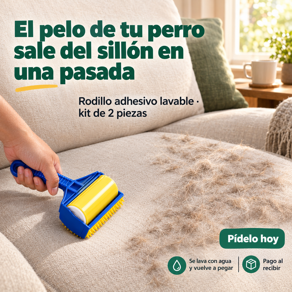 Rodillo Adhesivo Quita Pelusa Lavable - 33006 — vista 1
