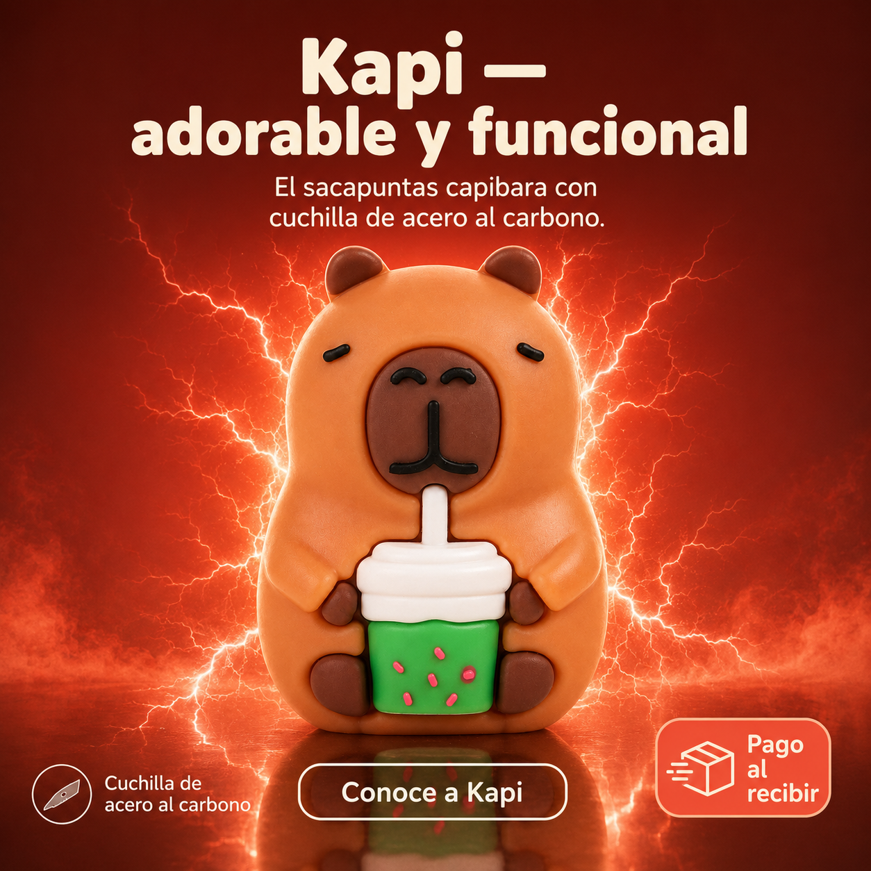 Sacapuntas Forma De Capybara Fresh — vista 1