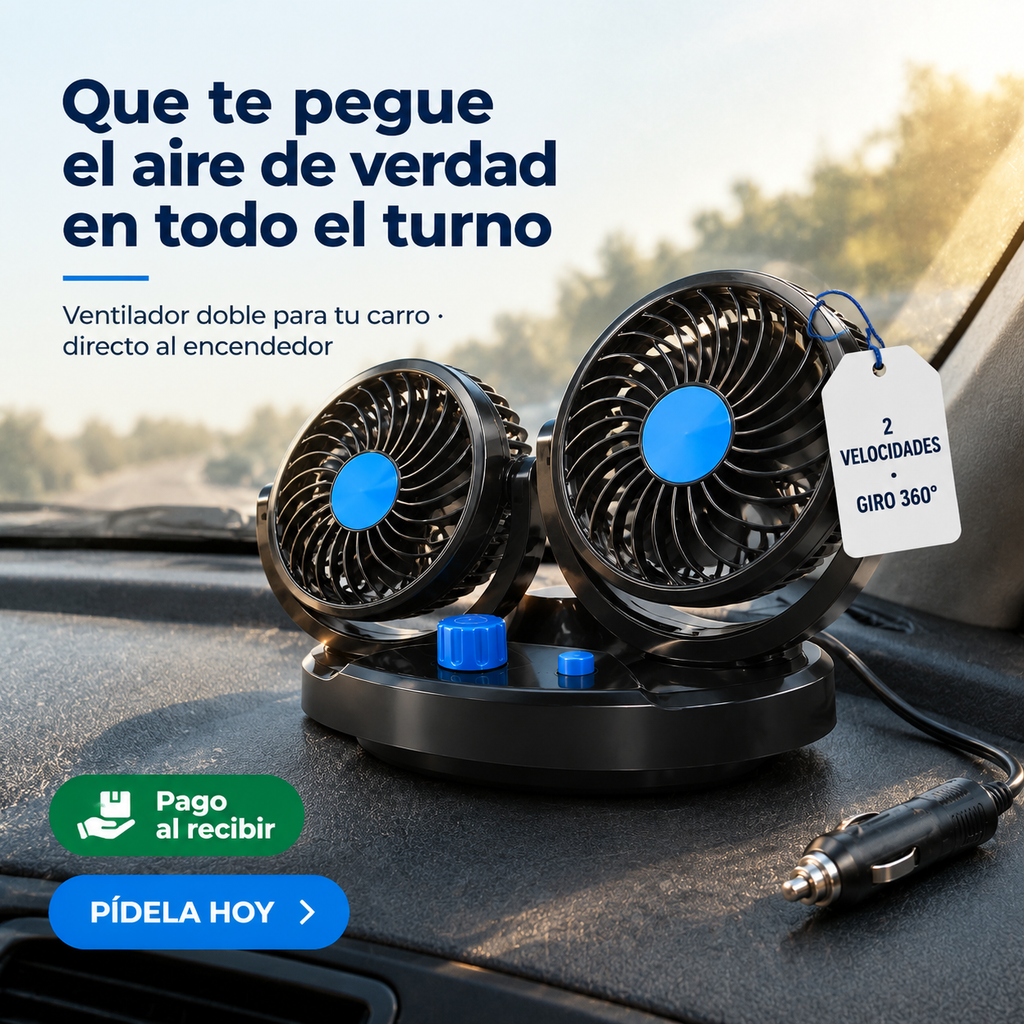 ---Ventilador Para Carro 2 Velocidades - 21604 — vista 1