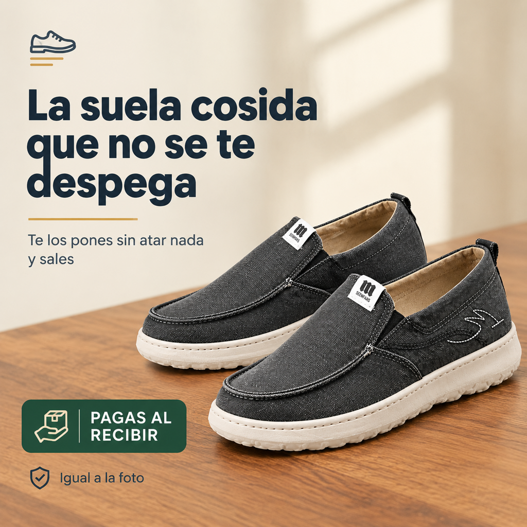 zapatos de lona masculinos - p4 — vista 1