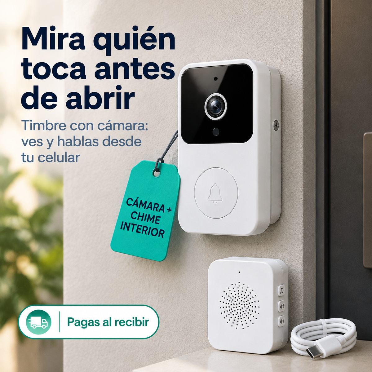 Timbre Inalambrico Con Visor - 19900 — vista 1