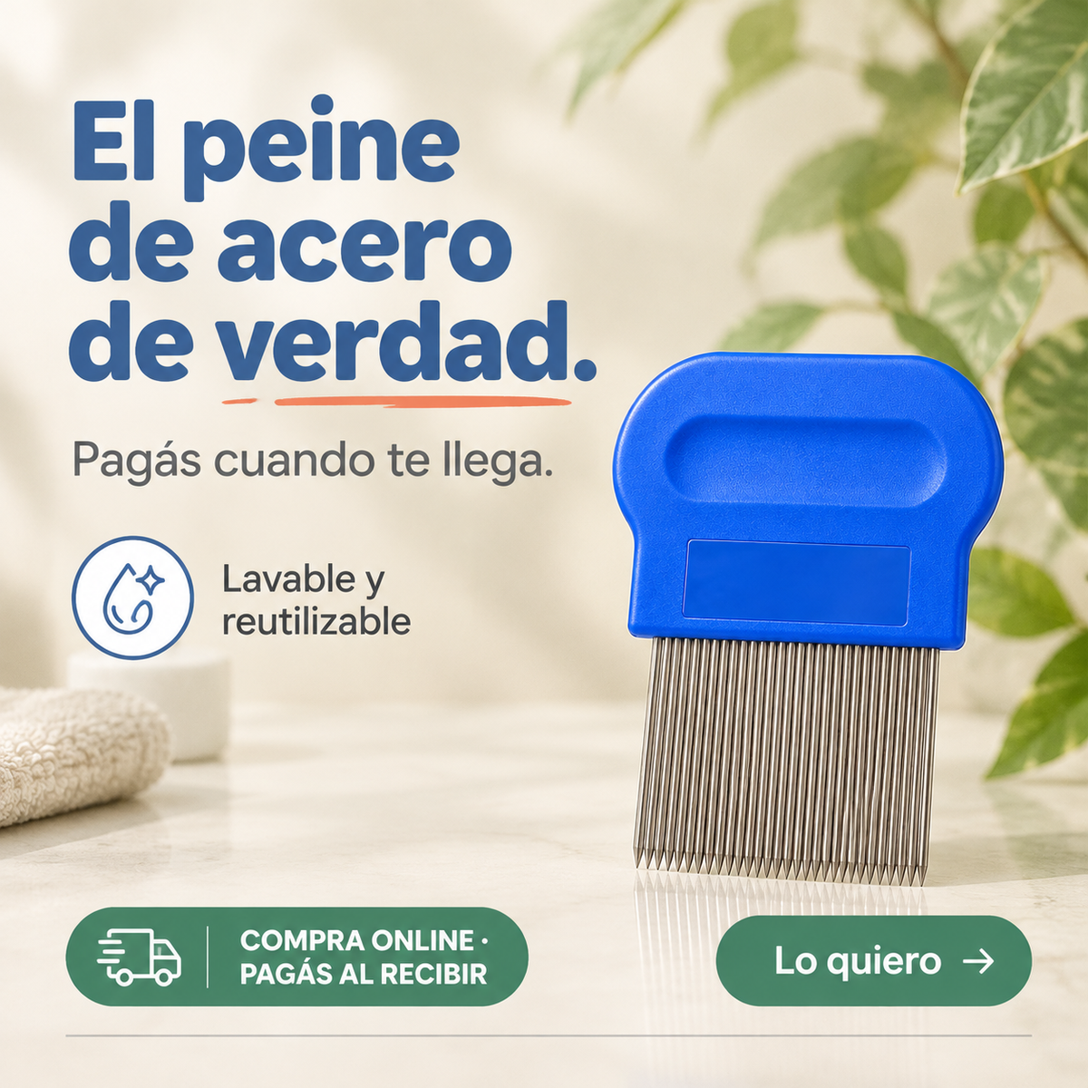 Peine Para Piojos Liendres - 10231 — vista 1