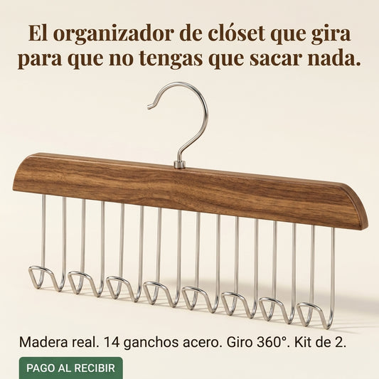 Closet 360® x2 PERCHERO DE MADERA - id21636 — vista 1