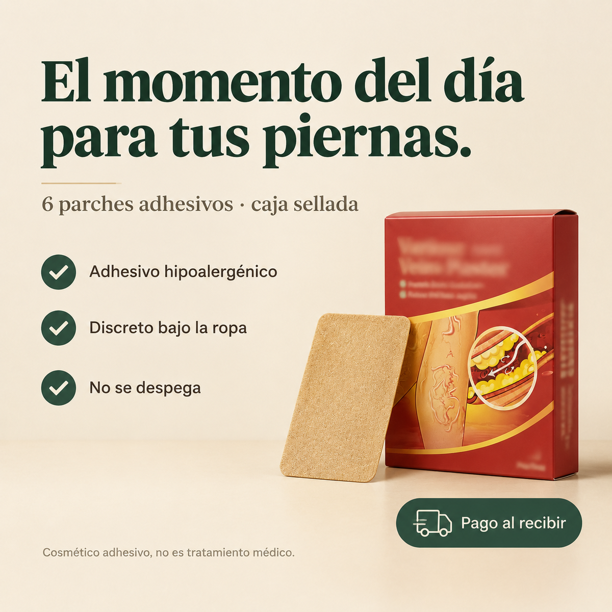 Parche Para Varices Venas Circulacion 6unidades - 8515 — vista 1