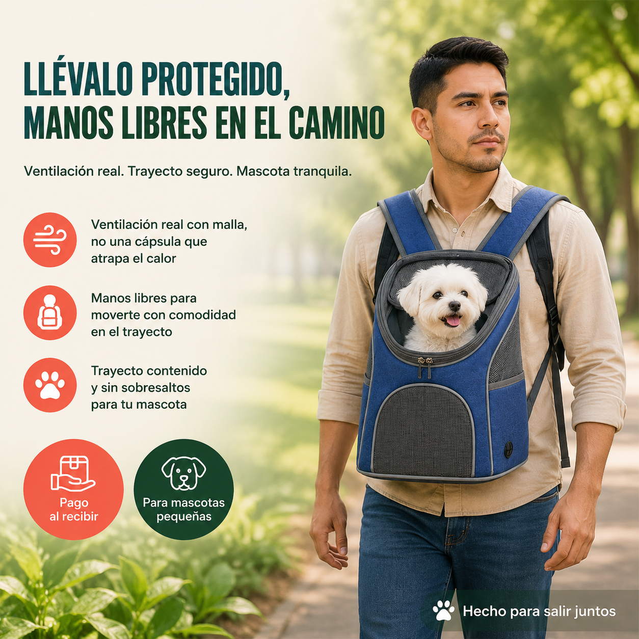 Mochila Transportadora De Mascotas - 3786 — vista 1