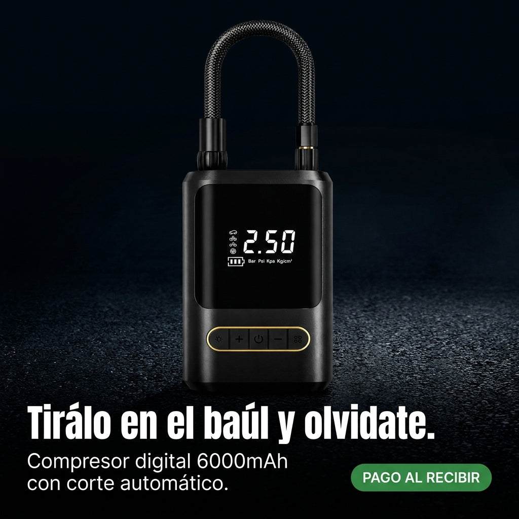 Compresor De Aire Digital 6000mah - id6099 — vista 1