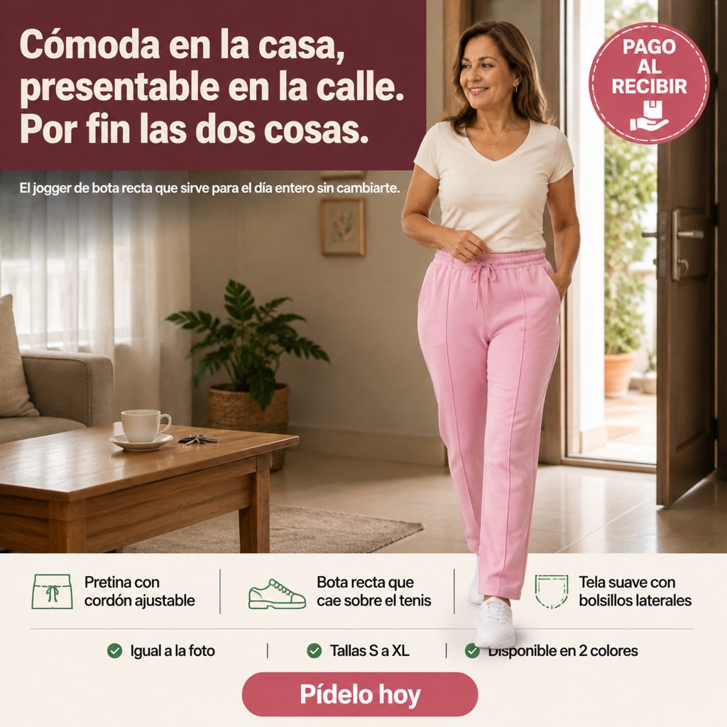 JOGGER BOTA RECTA DAMA - 1689524 — vista 1