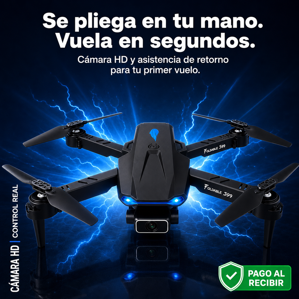 Drone Plegable Cámara HD Retorno Automático - id41649 — vista 1