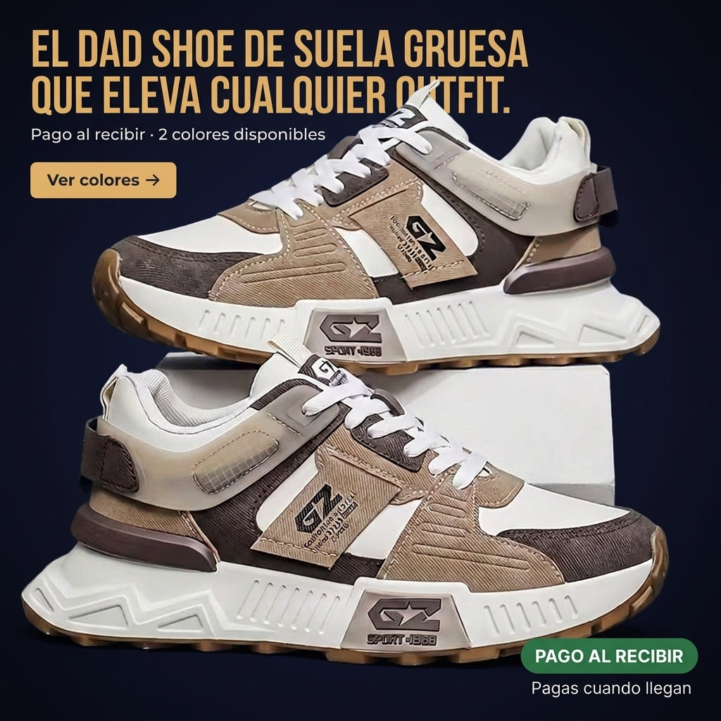 zapato deportivo casual de suela gruesa — vista 1