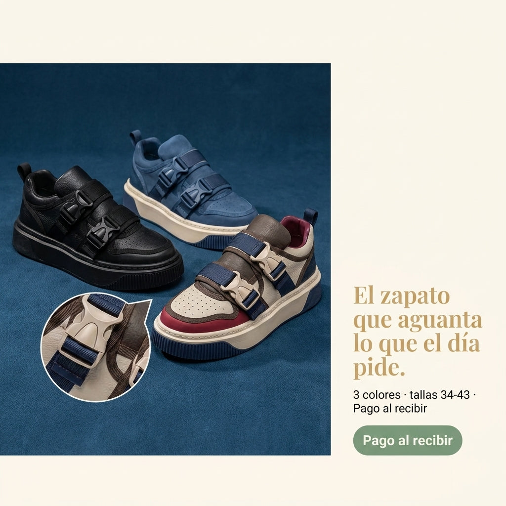 Zapatillas casuales con hebilla — vista 1