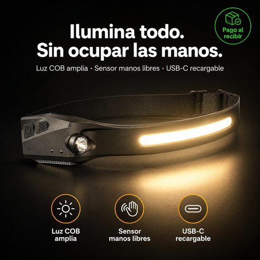 Linterna Led Cintillo Recargable — vista 1