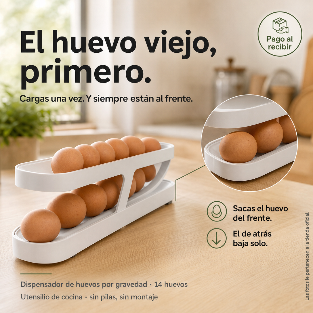 Huevera Organizador Dispensador De Huevo - 14401 — vista 1