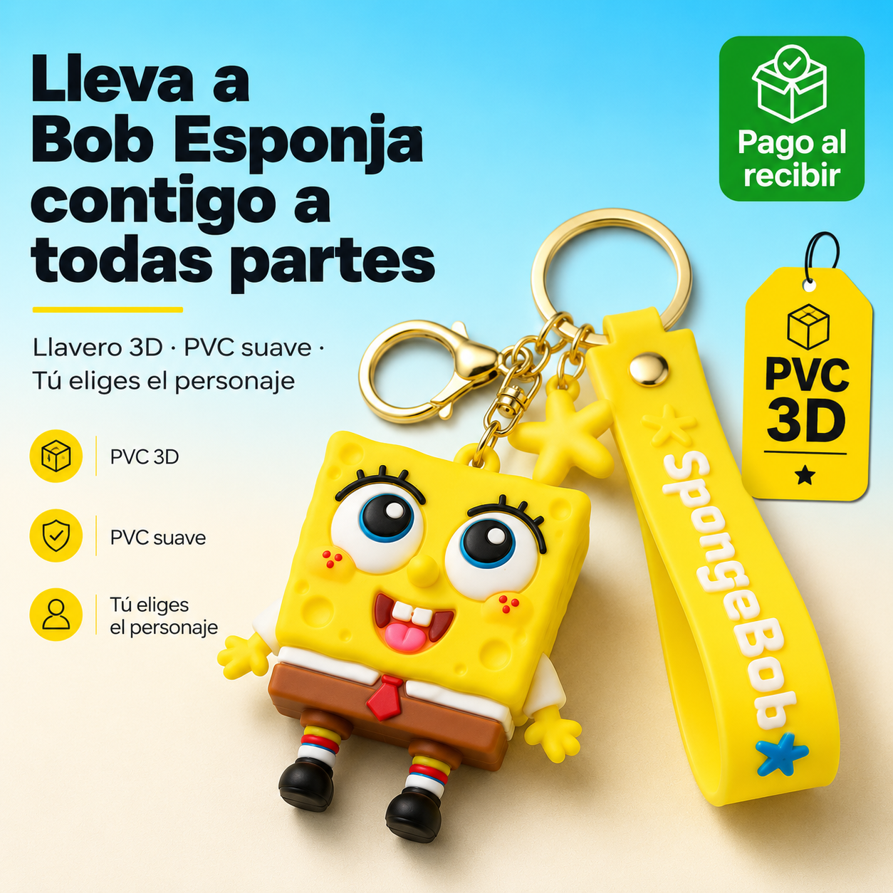 Llavero Spongebob — vista 1