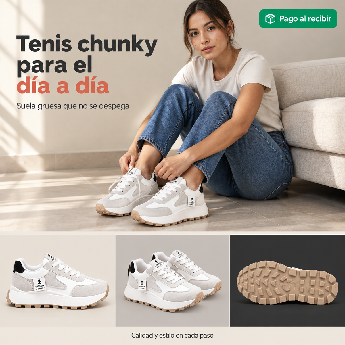 Tenis yuan dama extra confort plantilla  - 1861341 — vista 1