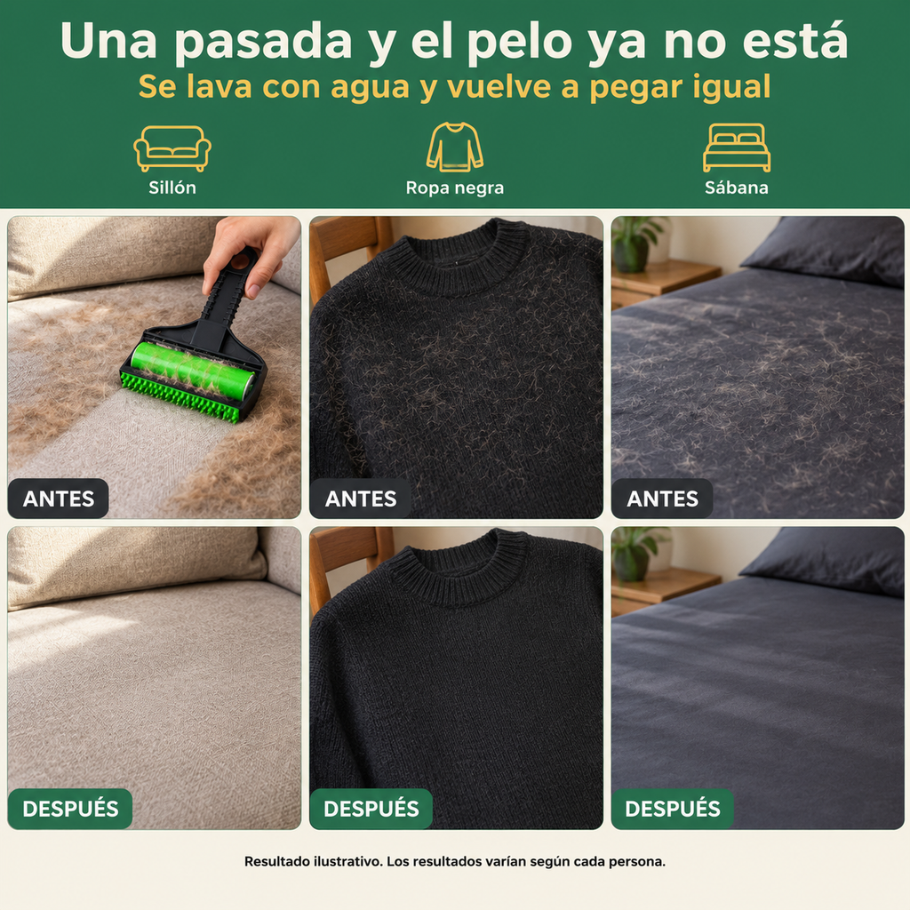 Rodillo Adhesivo Quita Pelusa Lavable - 33006 — vista 2