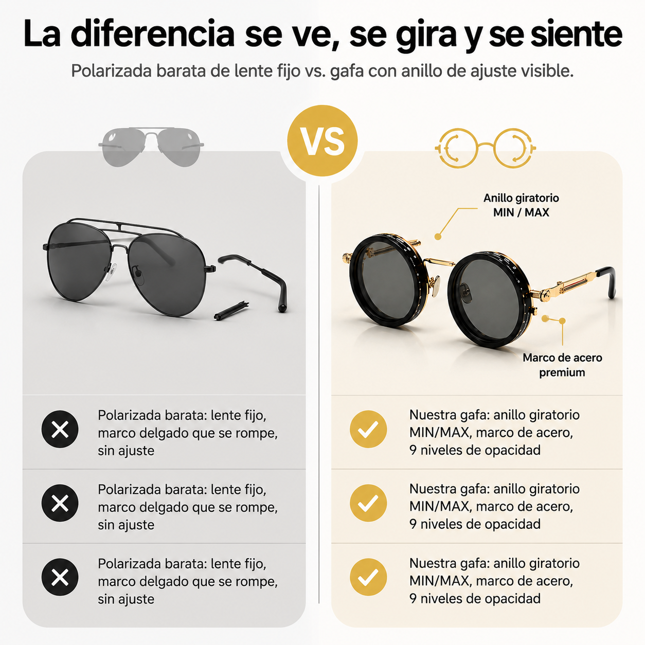 Gafas Lentes Polarizado Ajustable - id39097 — vista 2