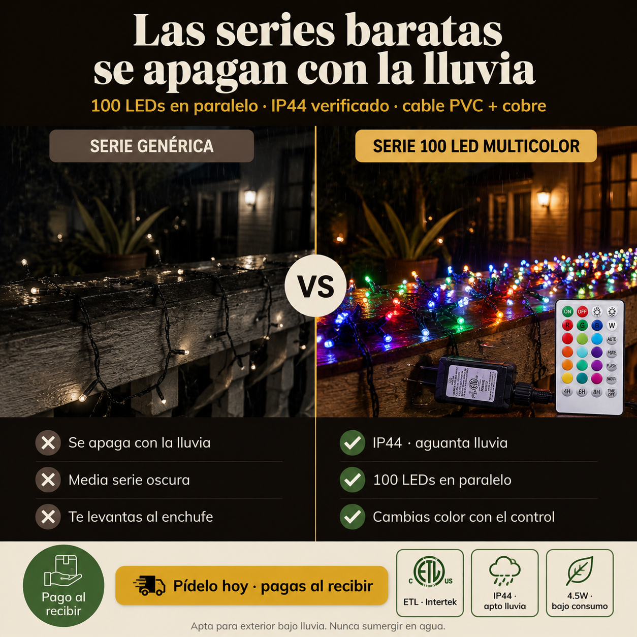 Guirnalda De 100 Luces Multicolor - 2270 — vista 2