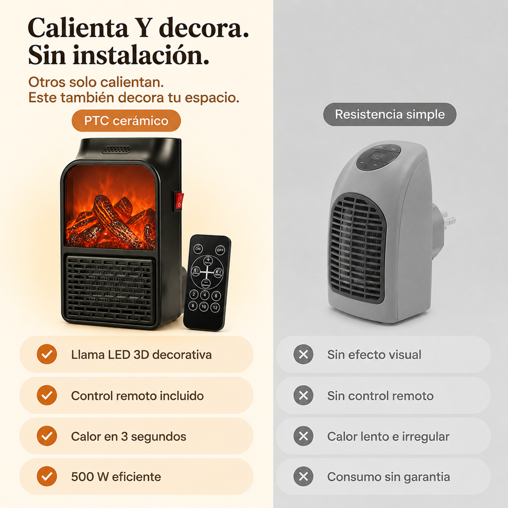 Calefactor Efecto Chimenea - 22984 — vista 2