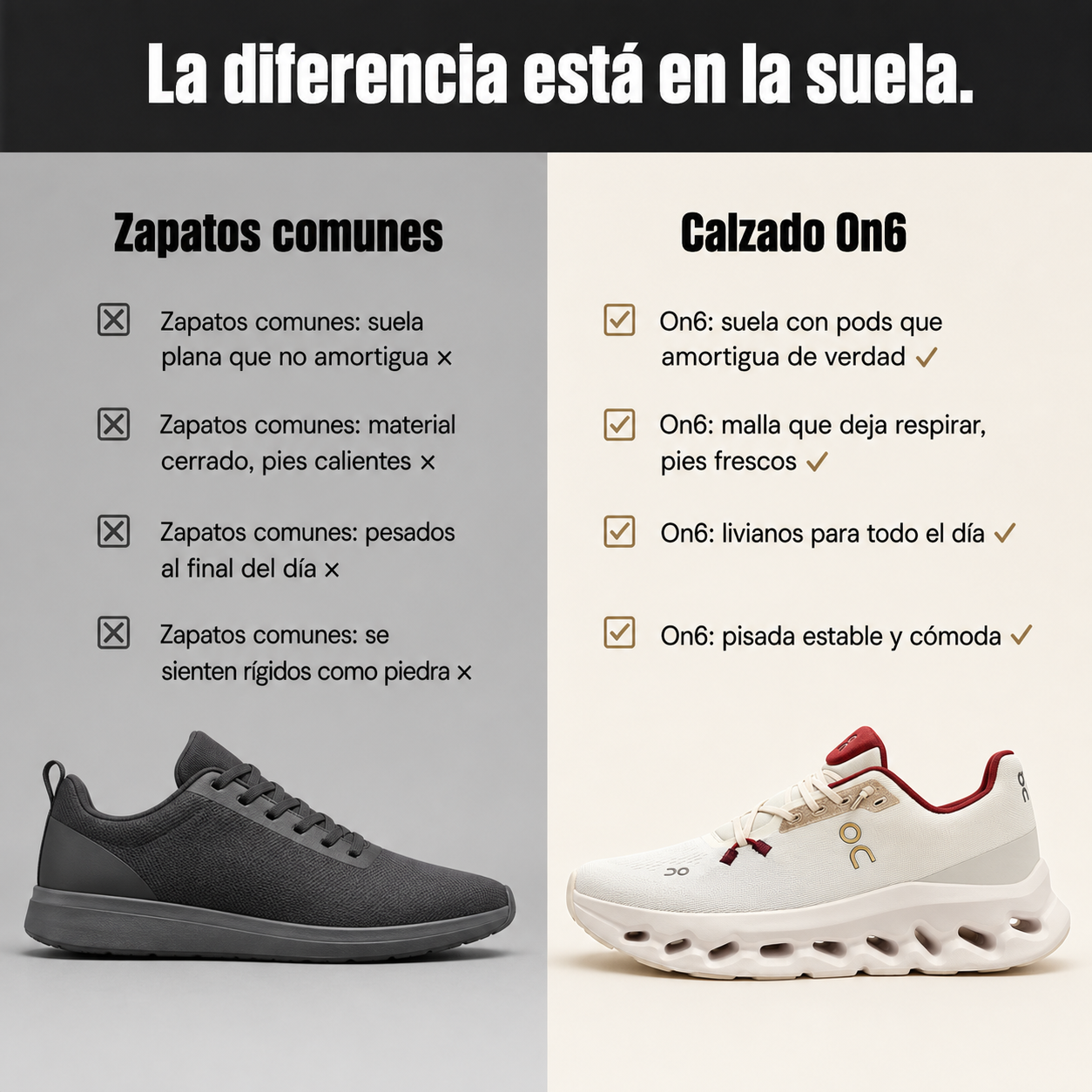 Calzado On6 — vista 2