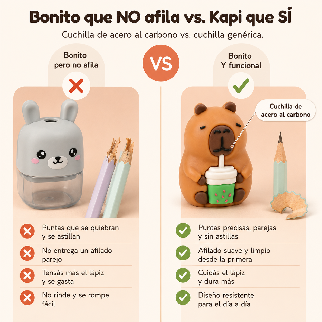 Sacapuntas Forma De Capybara Fresh — vista 2