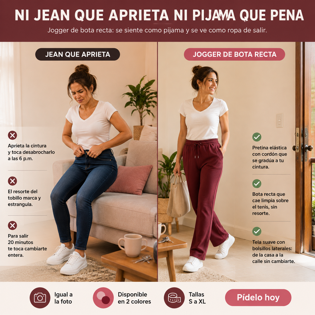 JOGGER BOTA RECTA DAMA - 1689524 — vista 2