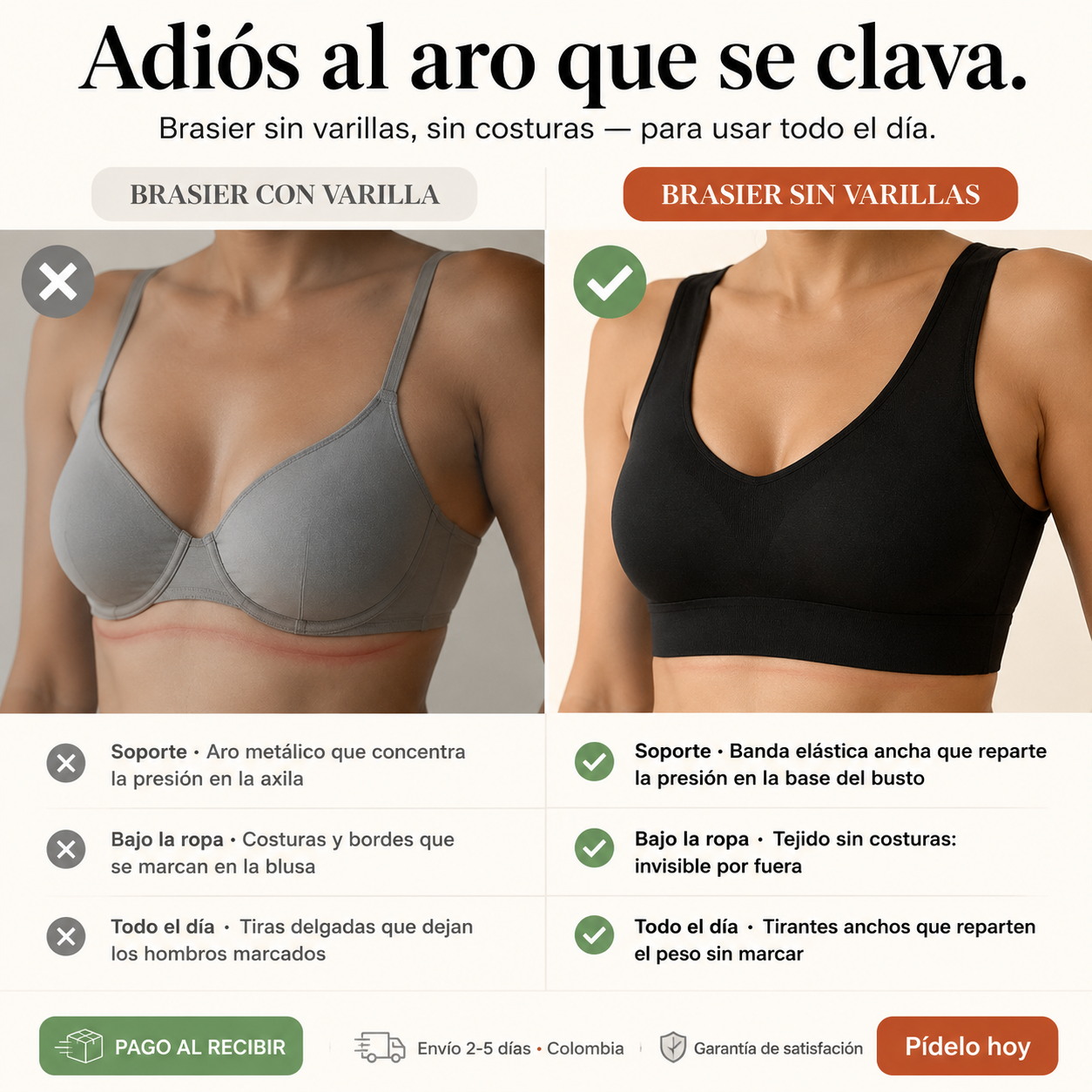 TOPS DAMA SIN VARILLAS - 2021408 — vista 2