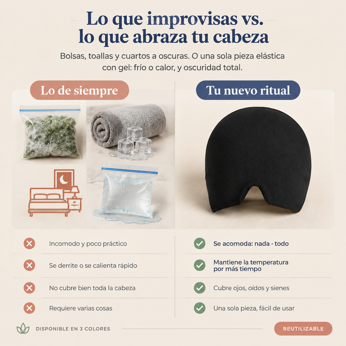 Mascara fría y caliente para migraña - 1429884 — vista 2