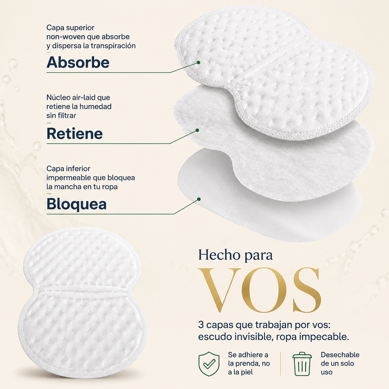 Parches Anti Sudor 10 Ps Top Seller - 1355 — vista 3