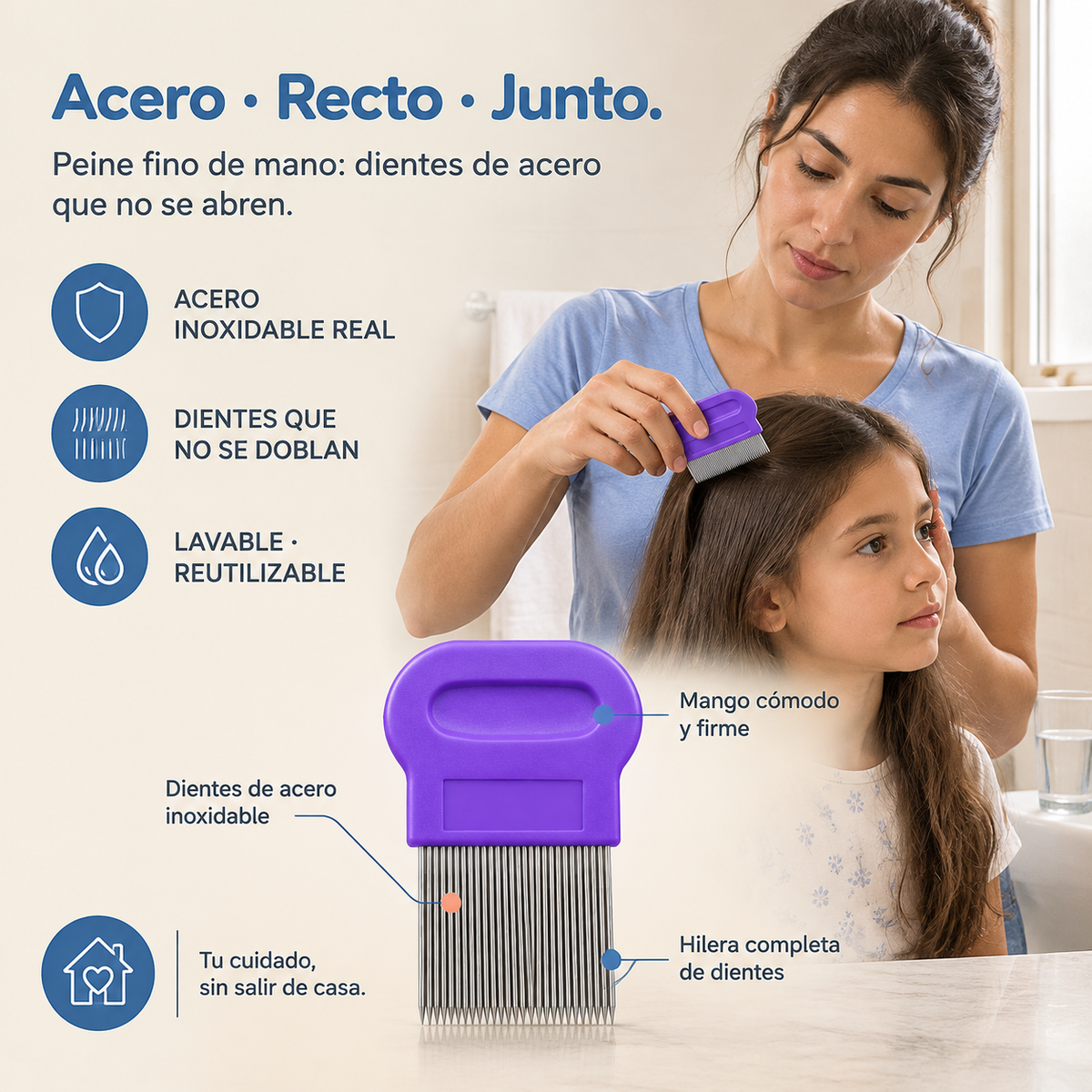 Peine Para Piojos Liendres - 10231 — vista 3