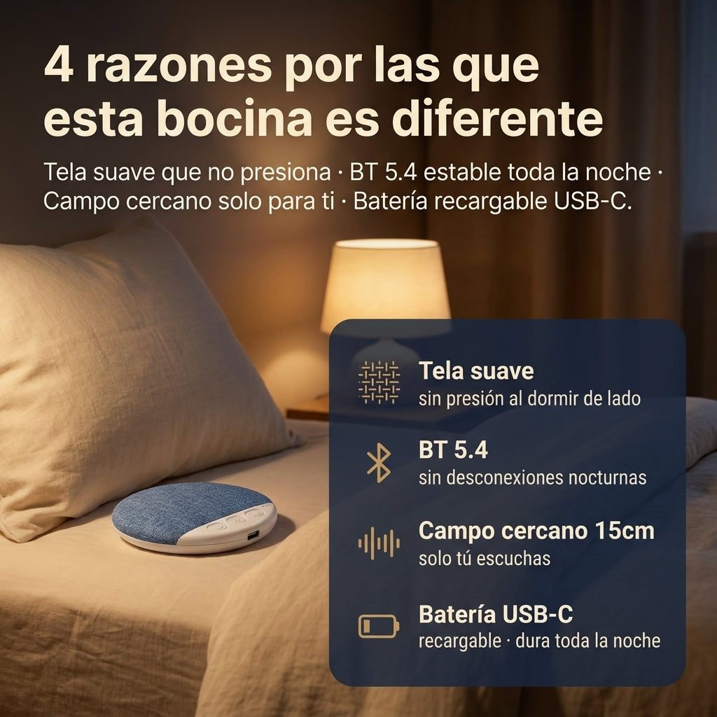 Bocina Tipo Almohada Bluetooth Dormir - id44459 — vista 3