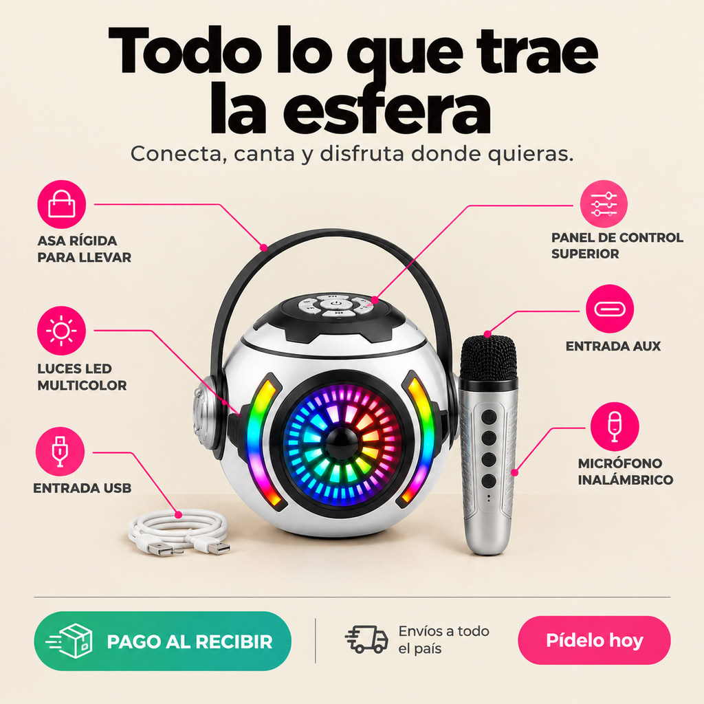 Mini Parlante Con Karaoke KM-V33 FX - 1886312 — vista 3
