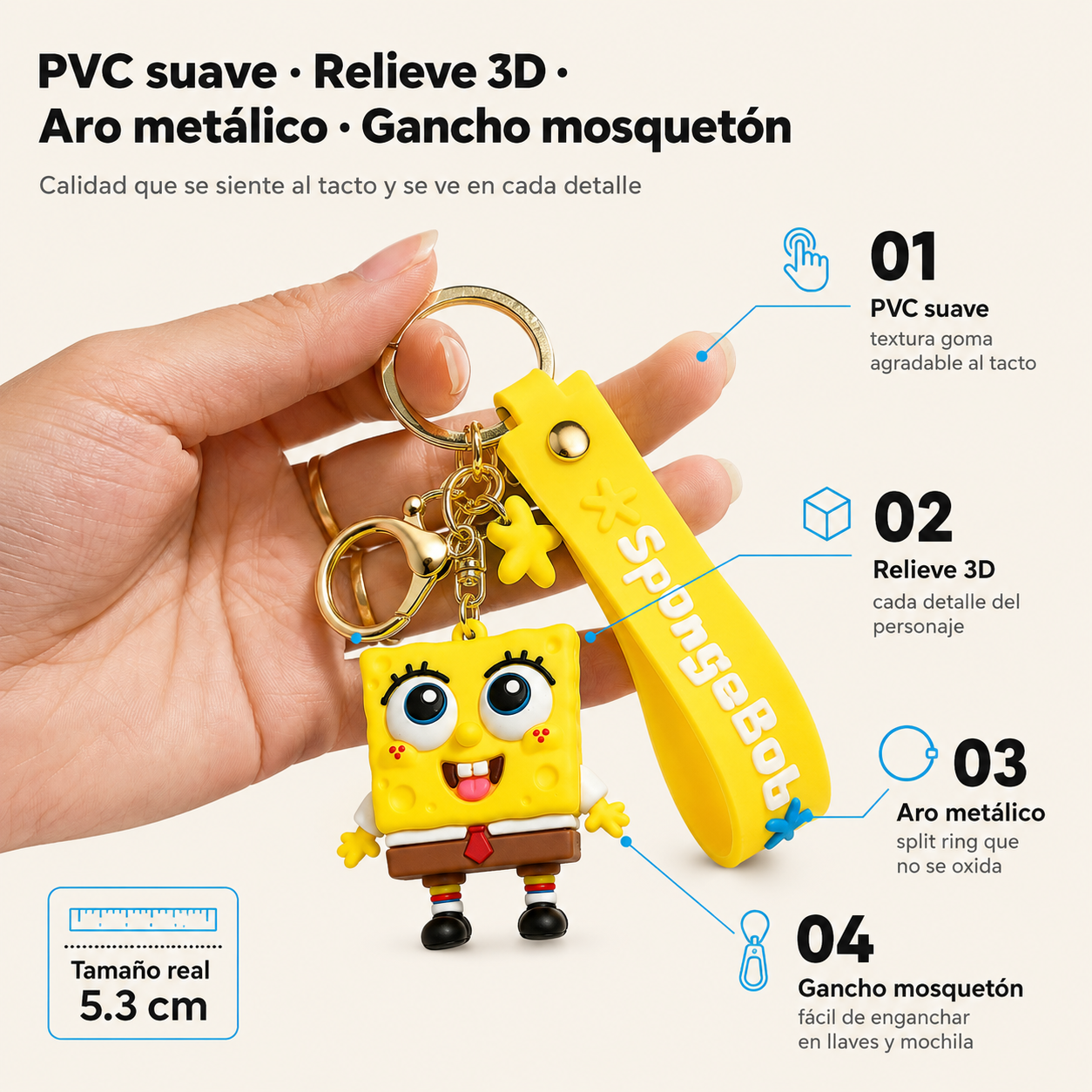 Llavero Spongebob — vista 3