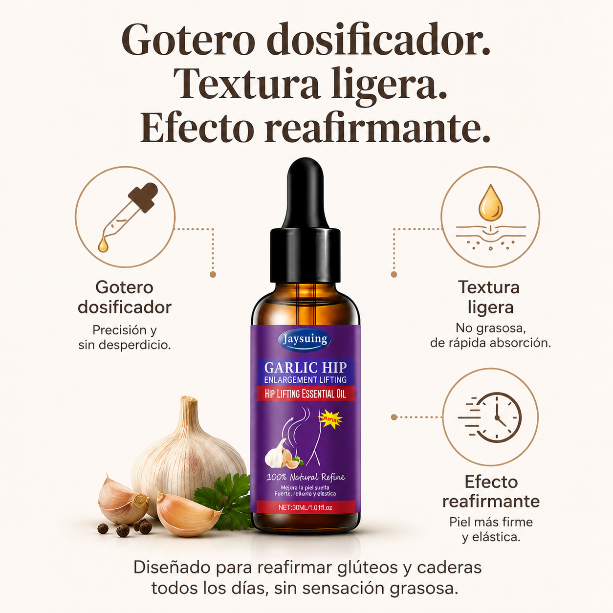 Aceite Levanta Caderas Un Toque Natural — vista 3