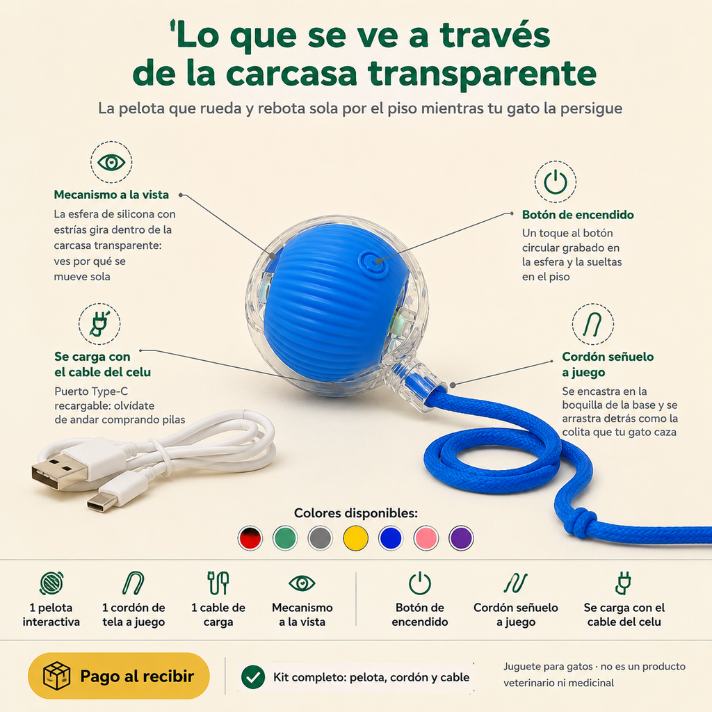 Pelotas Interactivas Para Gatos Recarga - 6700 — vista 3