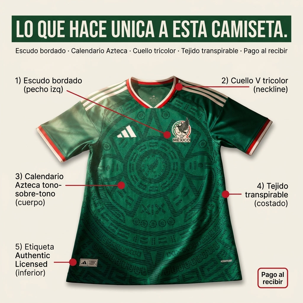 Camiseta Mexicana - Mundial 2026 - id40296 — vista 3
