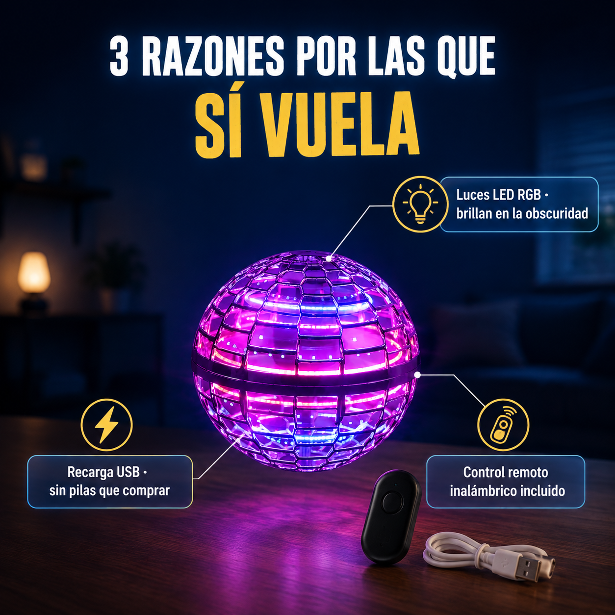 Esfera Voladora Recargable Flynova Pro - 121140 — vista 3