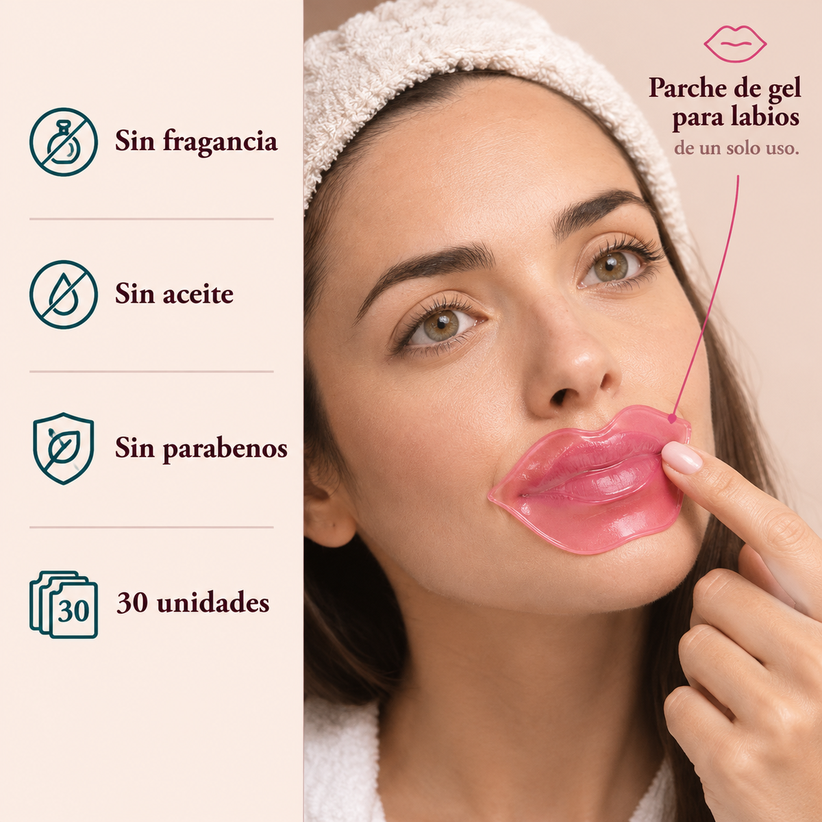 30 Parches Colageno Para Labios Hidratan - 32552 — vista 3