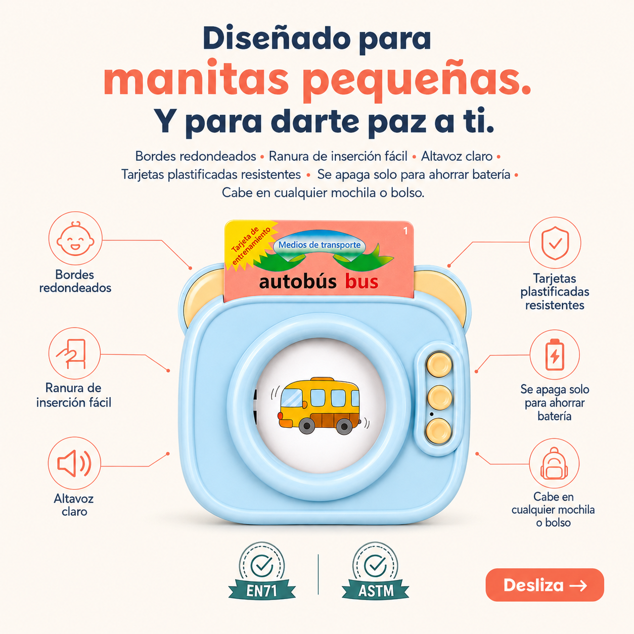 Lector De Cartas Ingles Y Espanol — vista 3