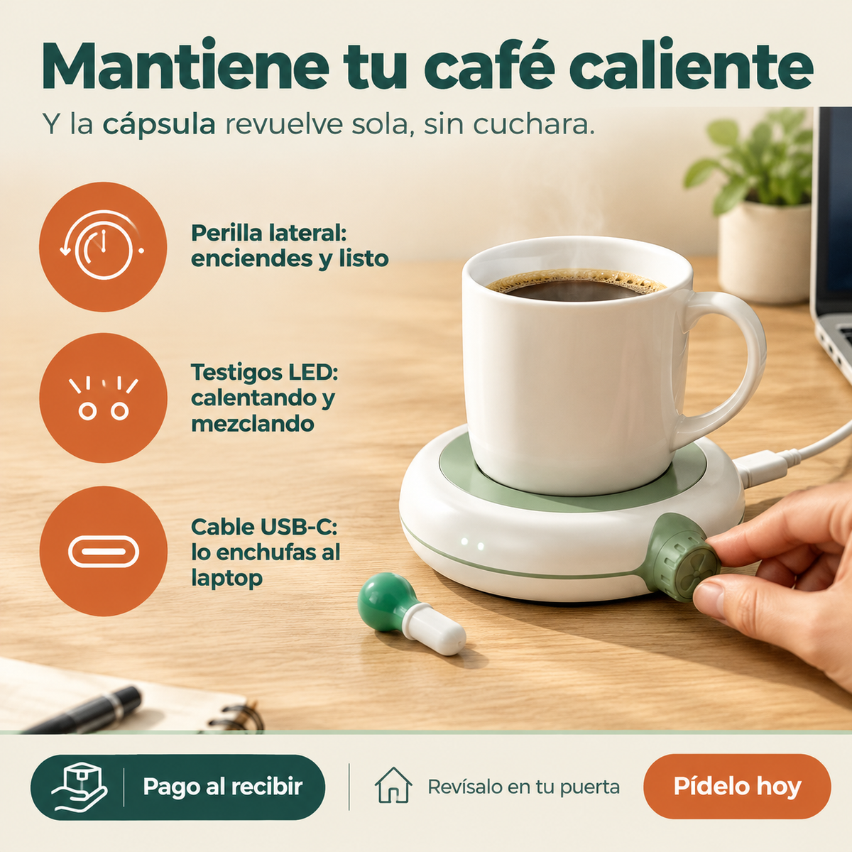 Cafetera Portatil Electrica Usb - 7724 — vista 3